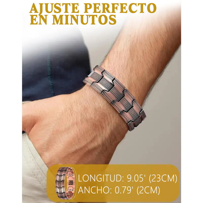 Pulsera magnética de cobre – Alivia el cansancio y mejora la circulación sanguínea