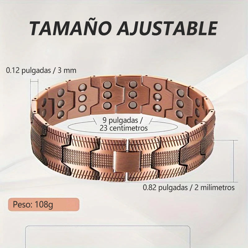 Pulsera magnética de cobre – Alivia el cansancio y mejora la circulación sanguínea