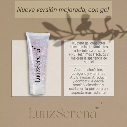 LuuzSerena Depiladora IPL Suave + Gel Conductor Regalo