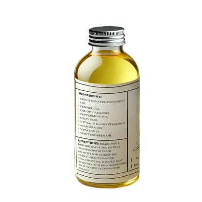 ACEITE DESINTOXICANTE PODEROSO DE COCO ORGÁNICO + MENTA 4 OZ